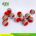 Customized Golf eva ball / golf rainbow ball / foam color golf ball